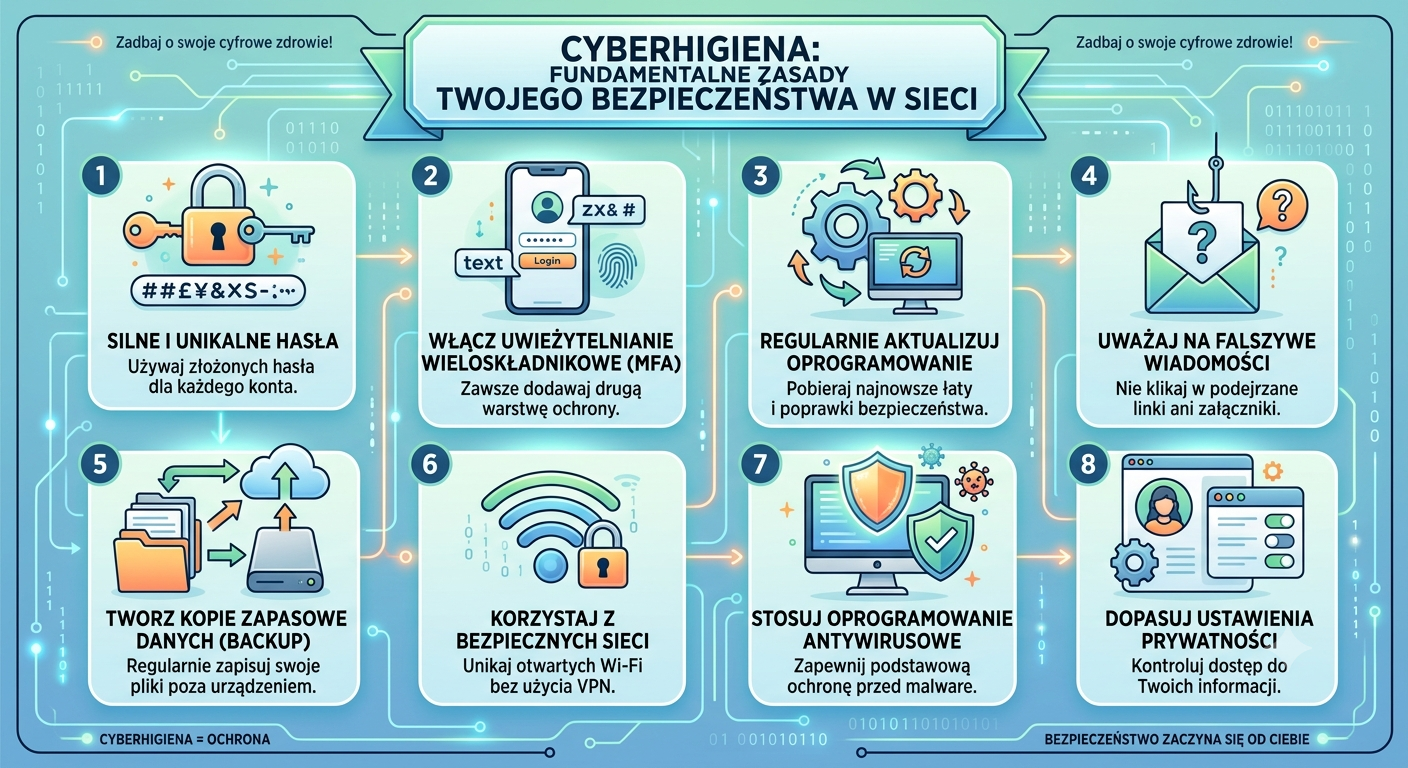 10 zasad cyberhigieny, które zwiększą Twoje bezpieczeństwo